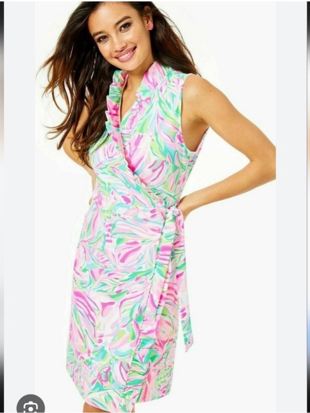 Lilly Pulitzer Romeo Wrap Dress in Croc My World